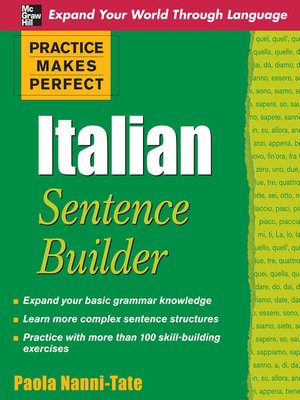 cover image of Practice Makes Perfect Italian Sentence Builder